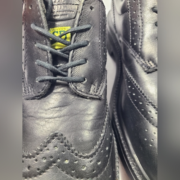 JB Goodhue steel toe black leather shoes- size 8 men's - Picture 3 of 4